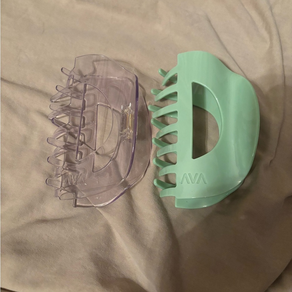 AVA Mint Green and Lavender Hair Claw Clips $8 each originally $20 each